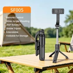 Versatile Selfie Stick with Light & Portable 360° Tripod (SF005)