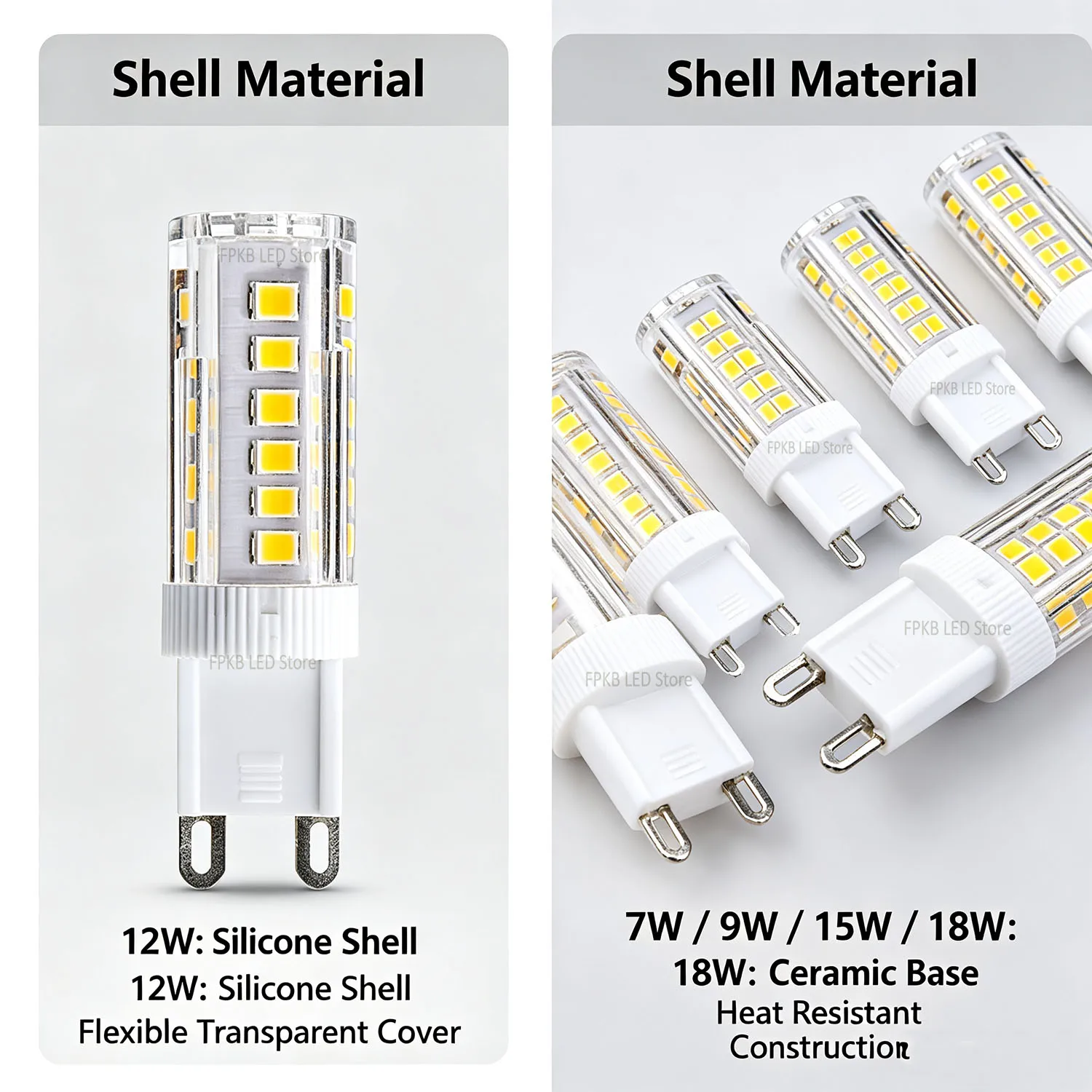 High-Efficiency G9 LED Corn Light Bulb