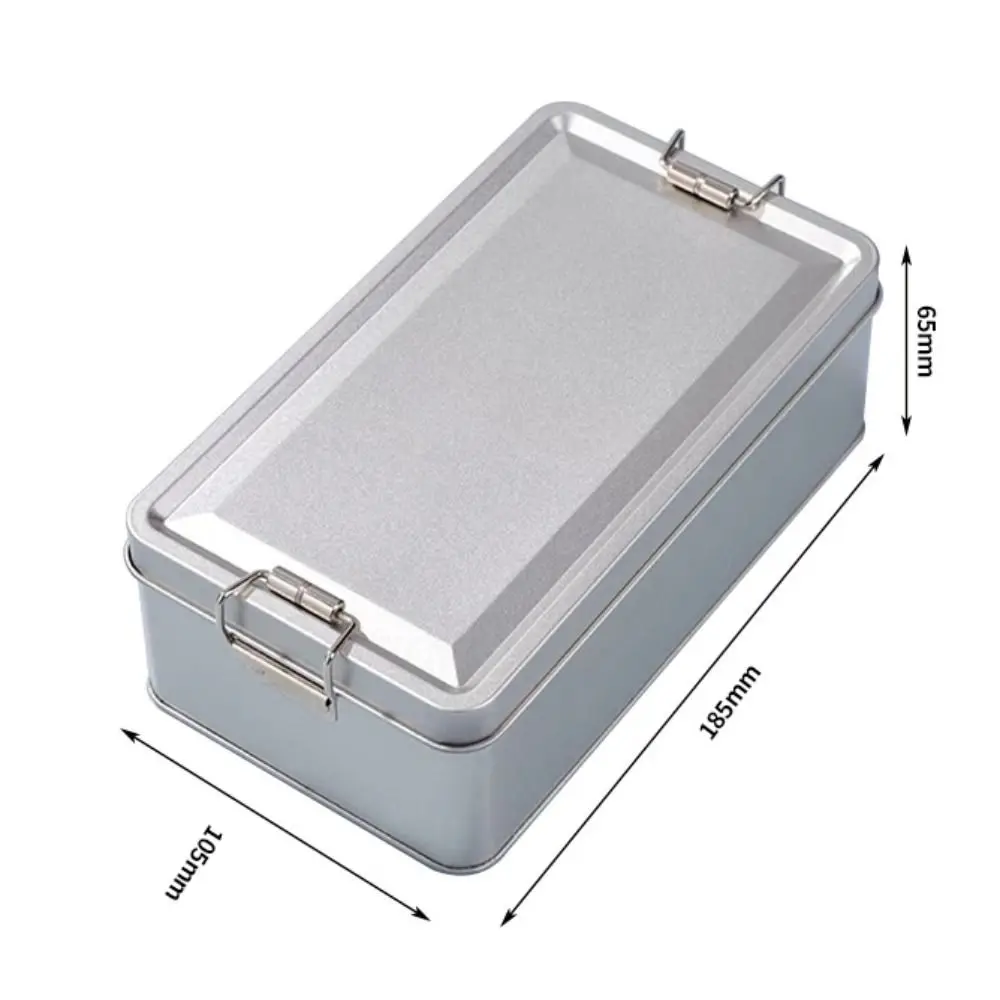 Metal Storage Box Old-fashioned Rectangular Iron Box Cake Packaging Durable with Lid Candy