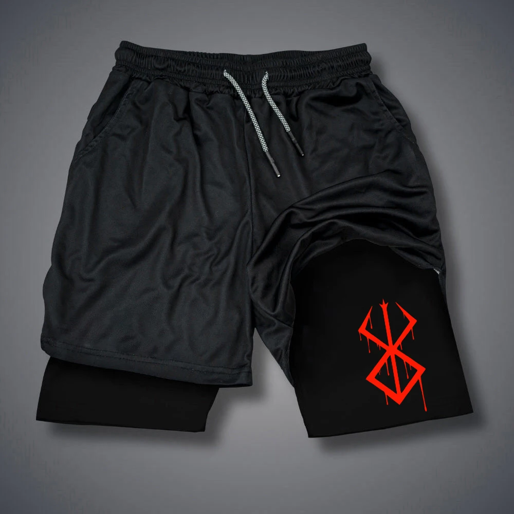 

Men Running Shorts 2 In 1 Double-deck Sport Shorts Sportswear Gym Fitness Short Pants Training Jogging Bottom Men's Clothing