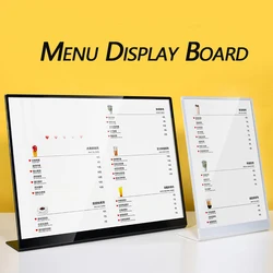 A3/A4 Metal Menu Display Board High-grade Coffee Price List Menu Display Board Sign Holder Metal Photo Picture Display Stand