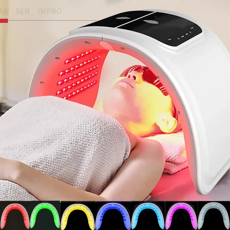 New LED Face Mask Equipment 7 In 1 Color Face SPA Facial Device Skin Rejuvenation Light Facial Body Beauty Machine For Skin Care