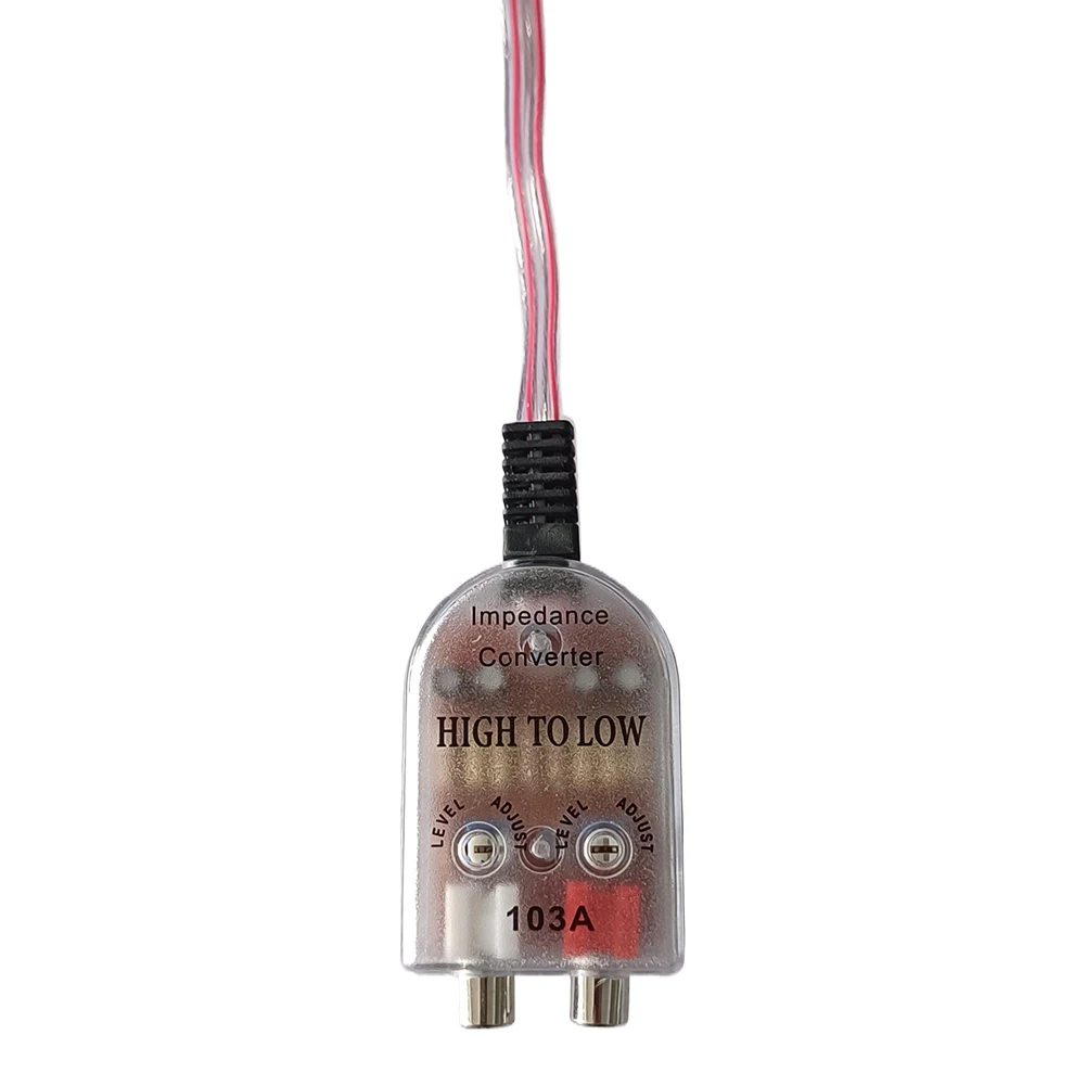 1-3Pcs 12V Universal Auto Hohe Zu Niedrigen Impedanz Konverter Lautsprecher Zu RCA Linie Auto Konverter hohe Qualität Produkt Teile Zubehör – Detail 9