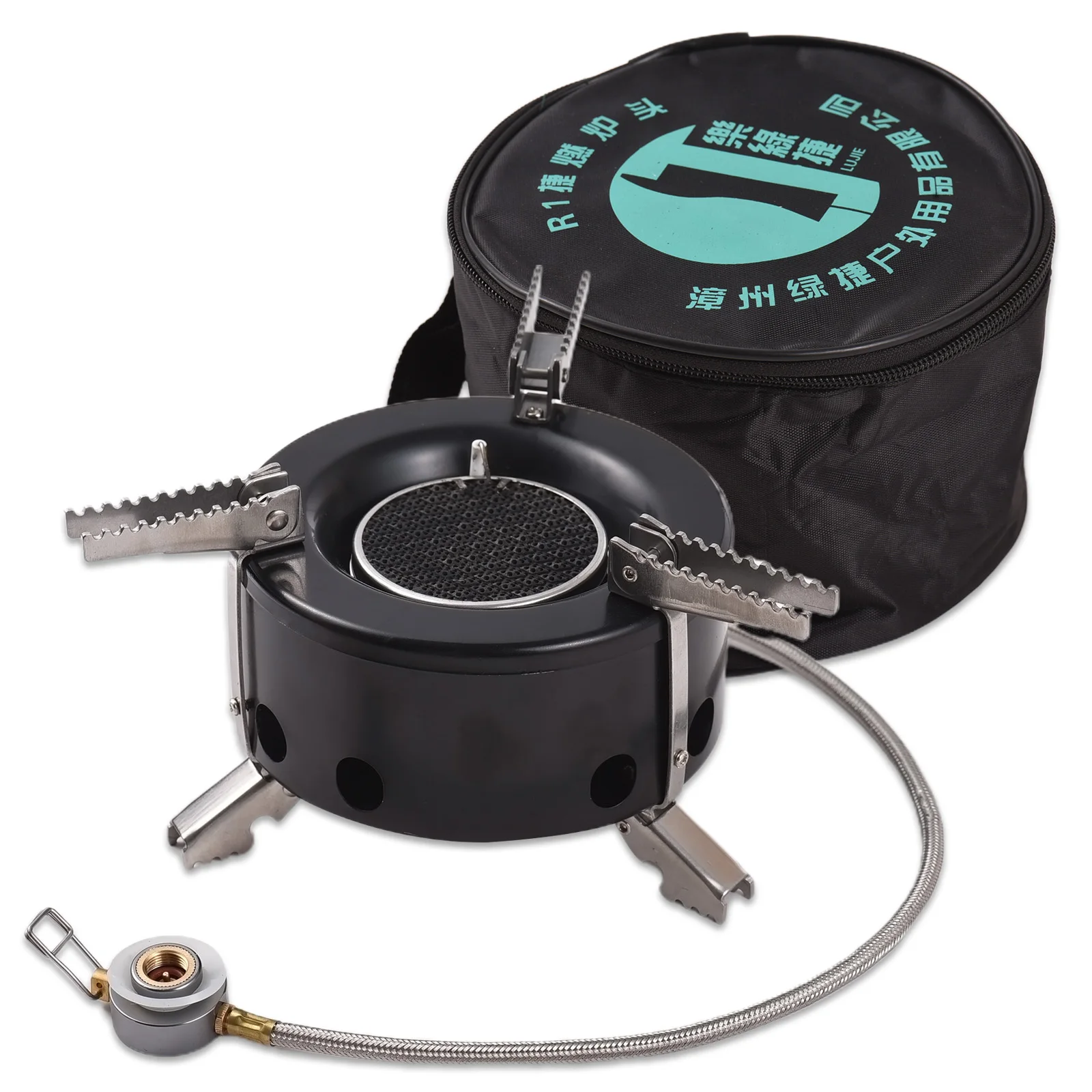 

Outdoor Camping Stove 6000W High-Altitude Infrared Portable Windproof Gas Stove Max Load of 40KG for Outdoor Hiking Picnicking