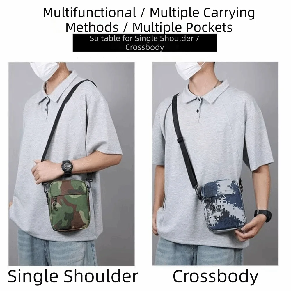 Neue Nylon-Polyester-Umhängetaschen mit langem Schultergurt, minimalistische Reisetasche für Männer und Frauen – Detail 4