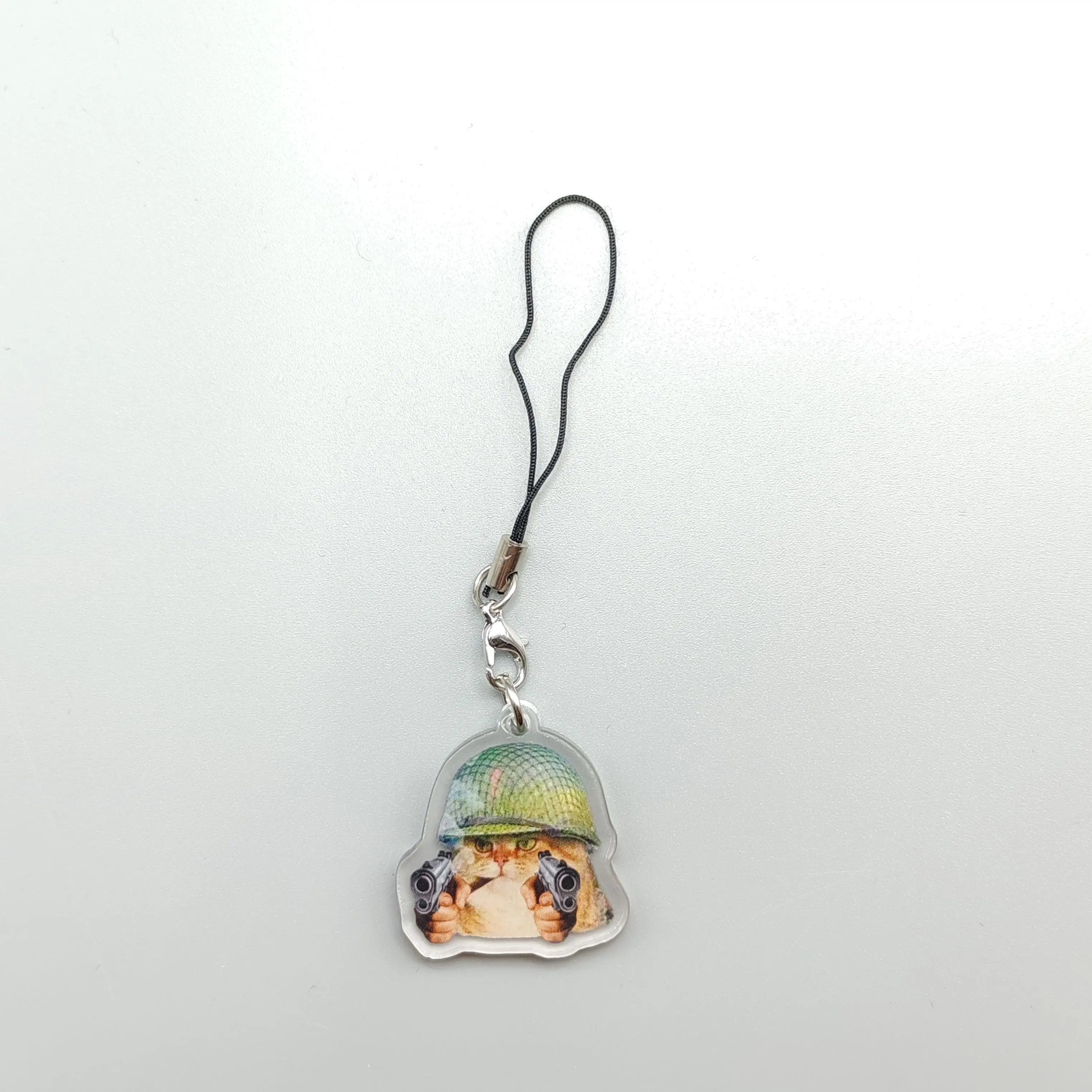 Key Chain Mobile Phone Charm Car Pendant Cute Cat Vomit Meme Dog With Red Mask Meme Black Cat Screaming Meme Cat In War Meme