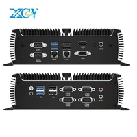 XCY X89 Industrial IPC Fanless Mini PC Intel i7-1165G7 6x COM RS232 RS485 2x Mini PCIe WiFi SIM 4G LTE CAN-Bus Windows Linux 1