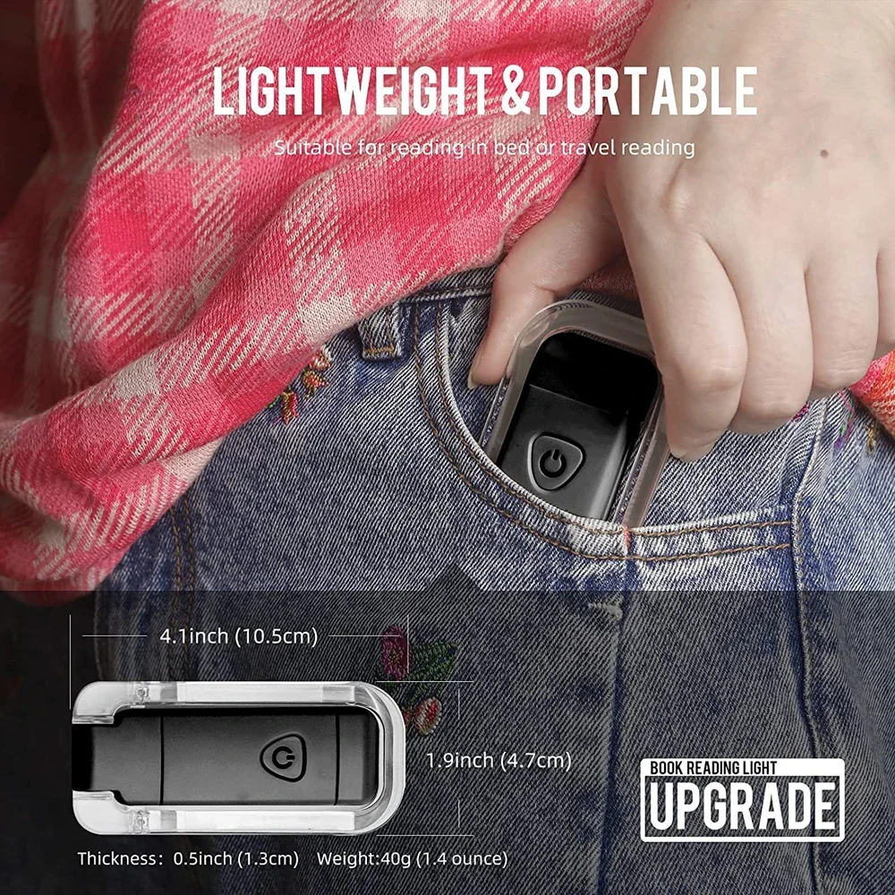 LED Clip-on Book Light Home-appliance Night Lights Lamp Charging Mode Eye Care USB Children's Reading Light Indoor Table