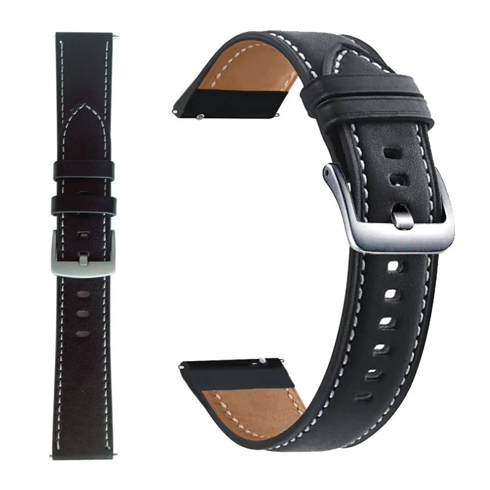 20mm watch Strap for Amazfit GTS 3 2 2e mini Gtr 42mm Wearable Leather  Wrist Watch Band Bracelet correa amazfit bip S U Pro Belt - AliExpress