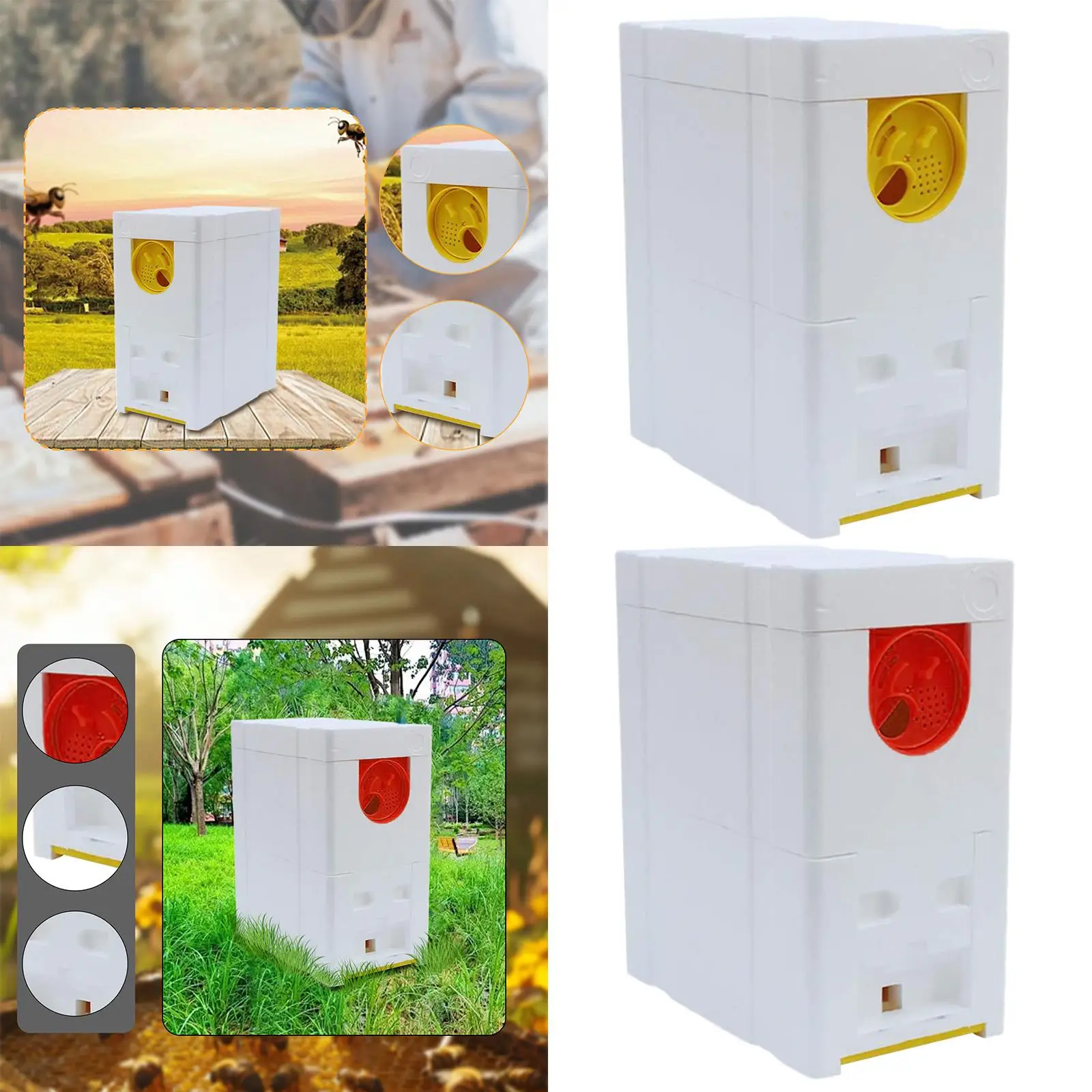 Queen Bee Breeding Box Portable Foam Queen Rearing Hive Bee Hive Supplies for
