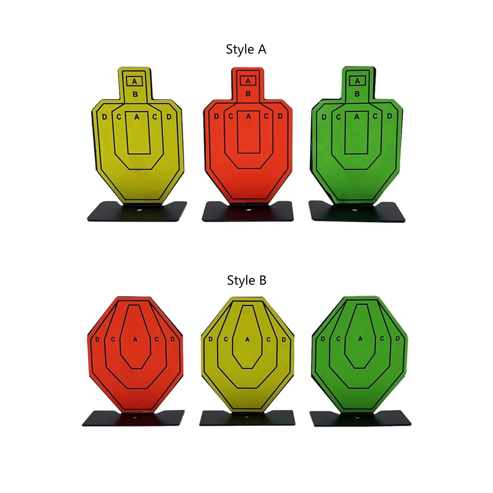 

3x Mini Targets Outdoor Activities with Stand Wargame Hunting Practice Metal Sport Hunting Silhouette Target Training Target