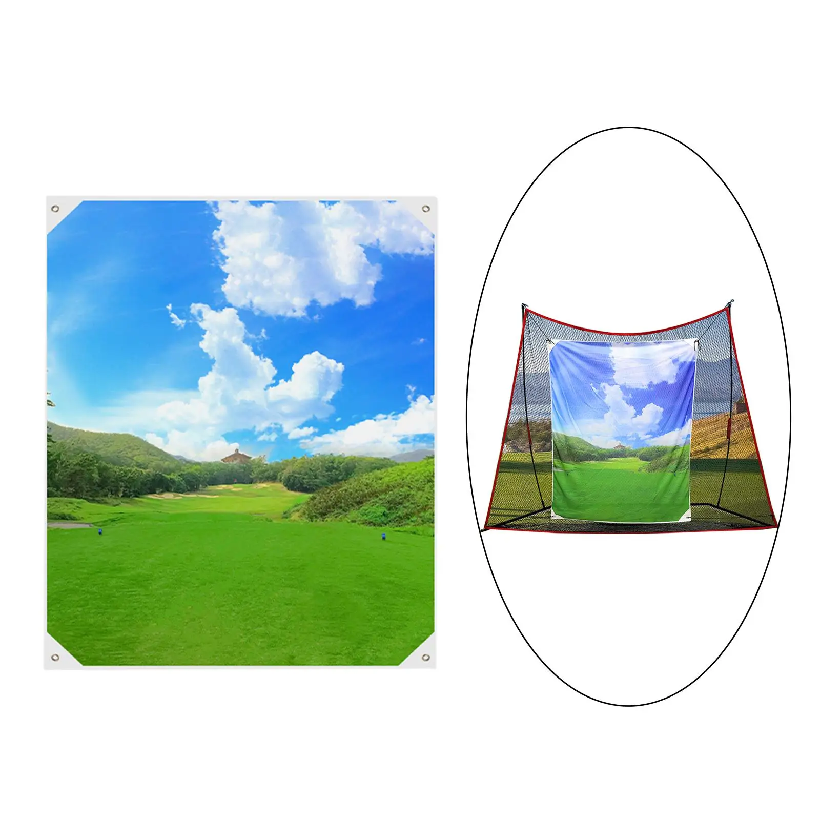 

Golf Target Cloth Golf Training Equipment Portable Durable Swing Golf Hitting Cloth Golf Practice Cloth for Yard Court Garden