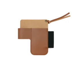 Premium PU Leather Tactical EDC Pouch - Multi - Tool & Knife Sheath with Belt Clip, Portable Outdoor Waist Pack (Brown)