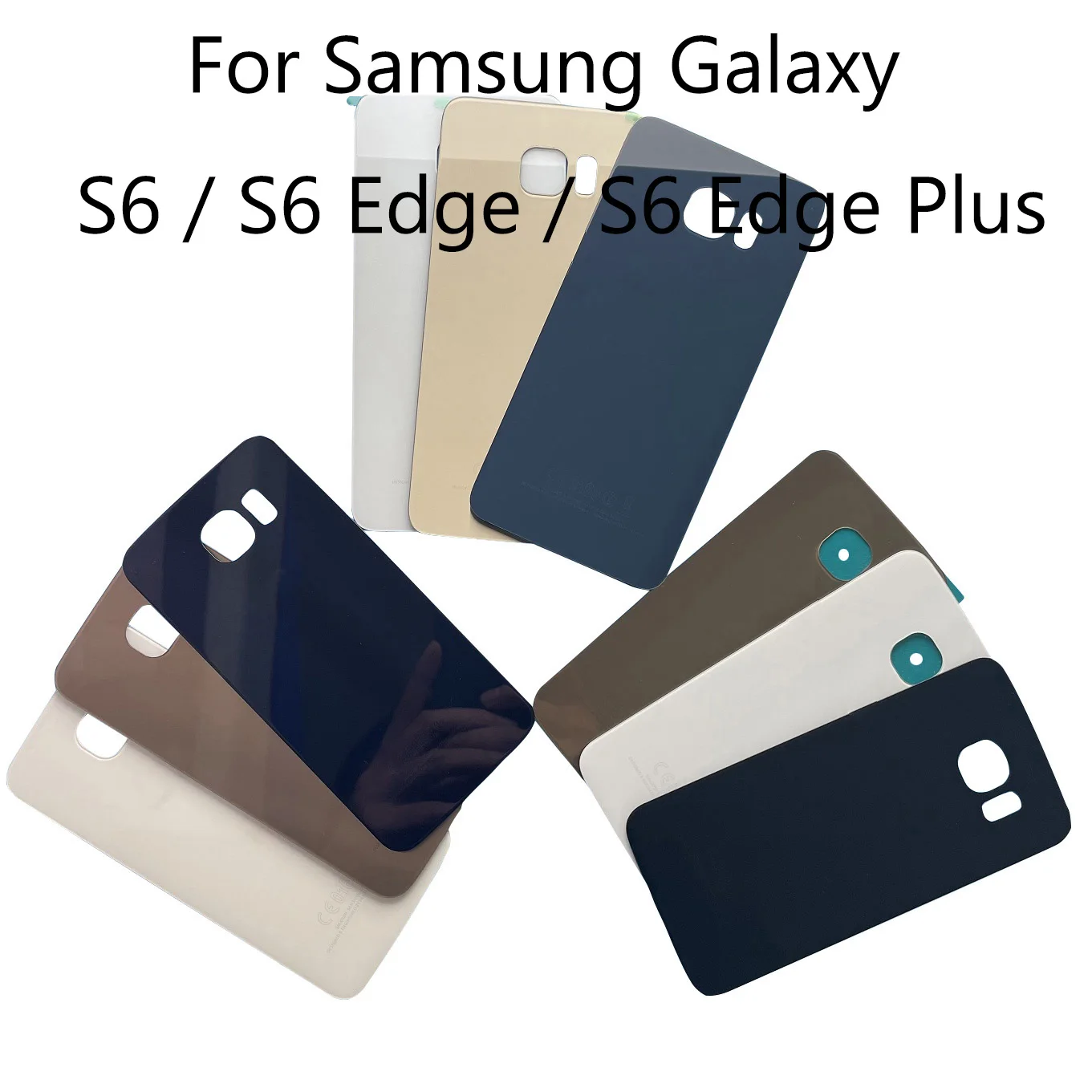 

New For Samsung Galaxy S6 / S6 Edge / S6 Edge Plus G920 G925 G928 Glass Panel Battery Back Cover Rear Door Housing Case Replac