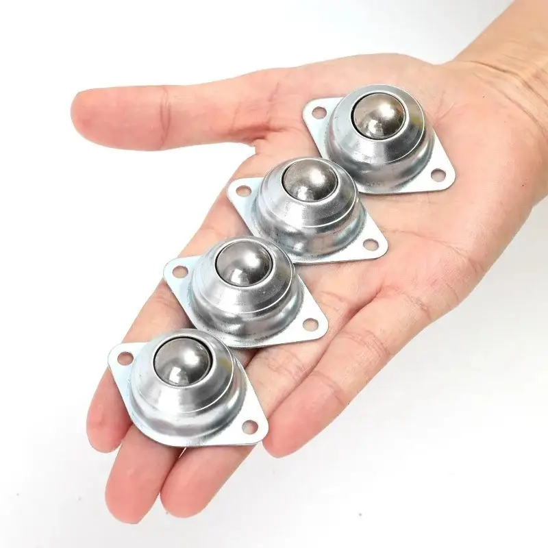 Galvanized Swivel Ball Caster Wheel Universal Round Wheel for Machinery Trolleys Furniture Hardware Assembly Line Skate Wheels image 6