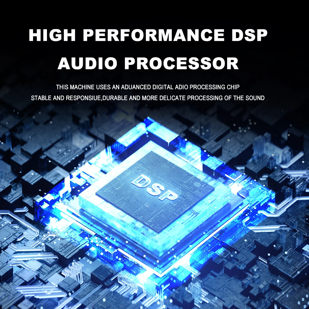 Professional 6 Channel Audio Mixer With Wireless microphone system Mixing Sound Console Card USB interface 48V for karaoke DJ