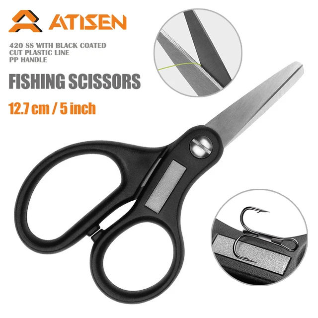 High Quantity Outdoor Fishing Scissors Stainless Steel Scissors With  Serrated Blade And Rremove Rust And Grind Hook Plate - AliExpress