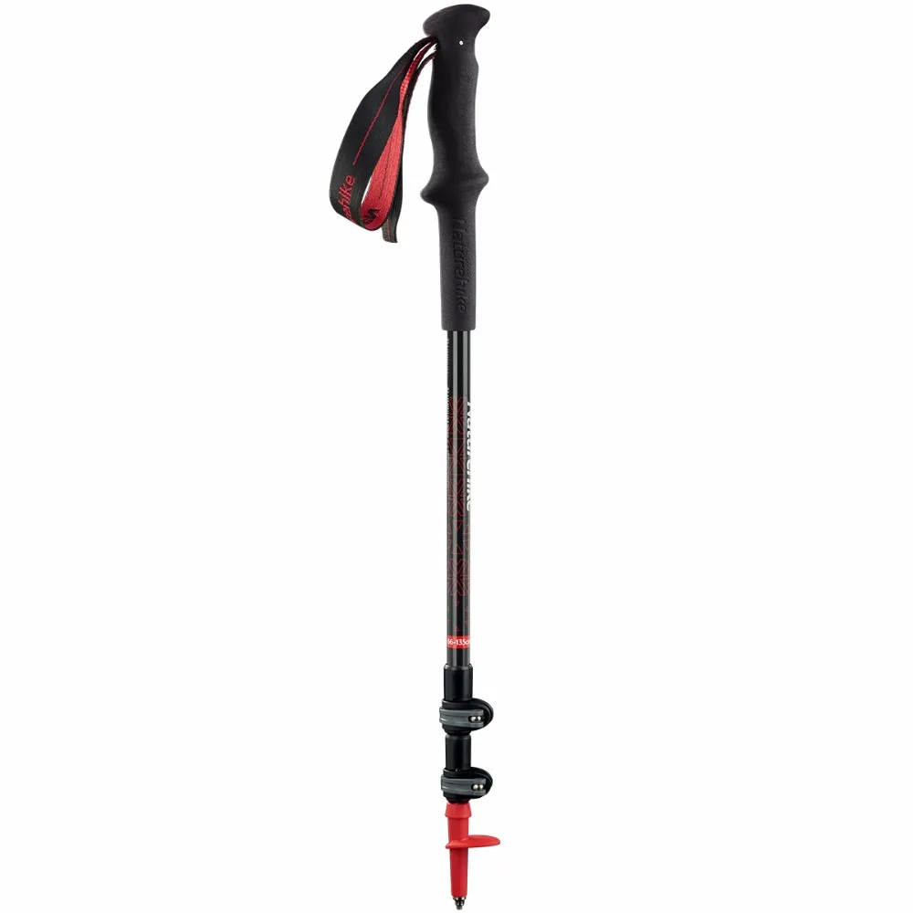 Naturehike ST06 Adjustable Carbon Aluminum Alloy Walking Sticks Ultralight Telescopic External Locking Trekking Pole Alpenstocks 2