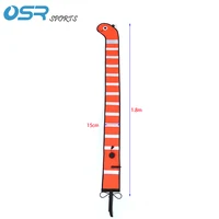 Scuba Diving 1.8m Surface Marker Buoy Surface Signal Marker Inflatable Tube Highly Visible SMB with Cartoon Animal on Top 2