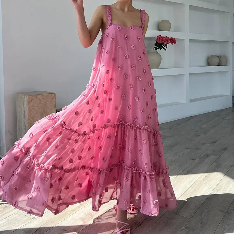 

Женское платье с открытыми плечами, однотонное длинное платье с цветочным принтом