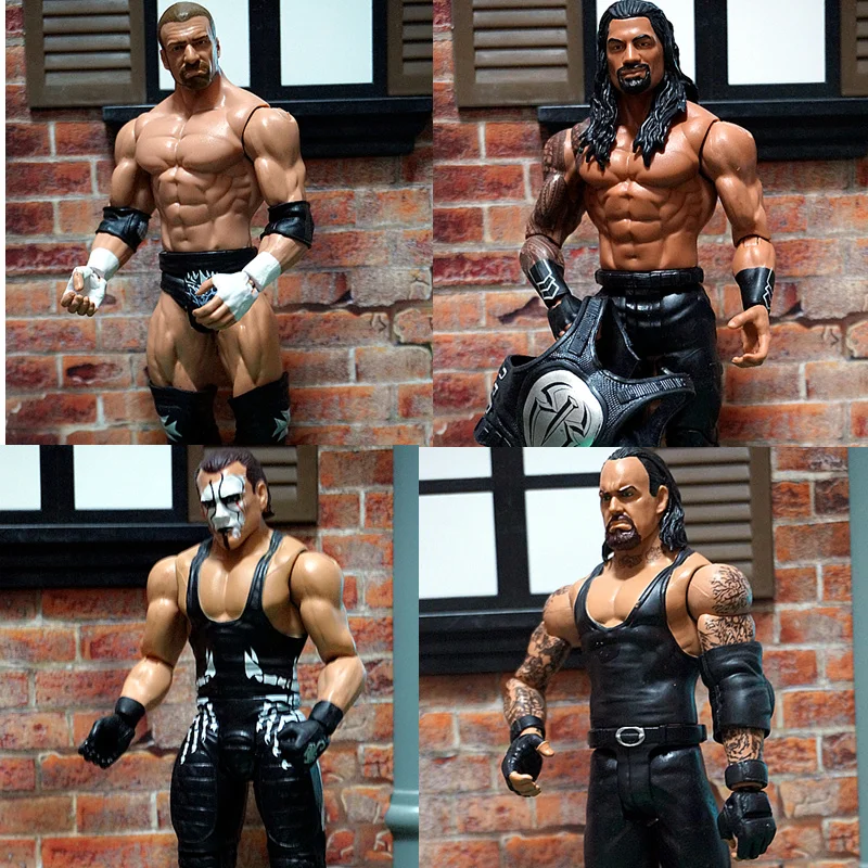 The New Special Price Die-casting PVC American Ring Wrestler Can Move Puppet Model Home Display Collectiontoys For Children | Игрушки и