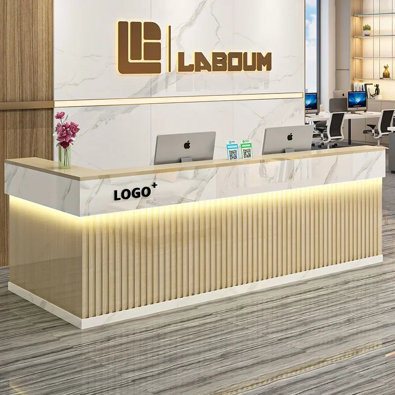 Purpito Salon Reception Desks Beauty Office Modern Cashier Reception Desks Luxury Bar Recepci&oacute;n Negocio Commercial Furniture