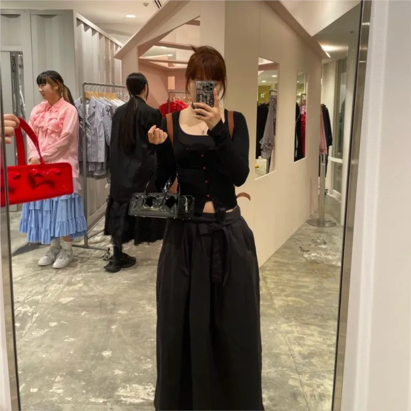 JIAERDI Retro Bow Red Y2k Hand Bag Purse Women Hot Girls Leather Zipper Shoulder Bags Ladies Fairy Core Aesthetic Underarm Bag