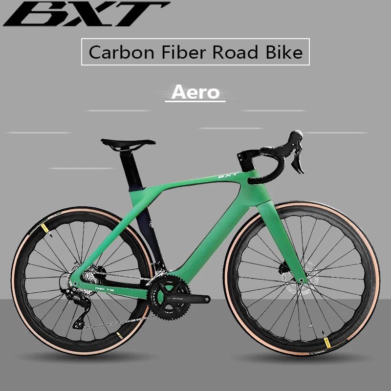 BXT-超軽量カーボンファイバーディスクブレーキロードバイク,24