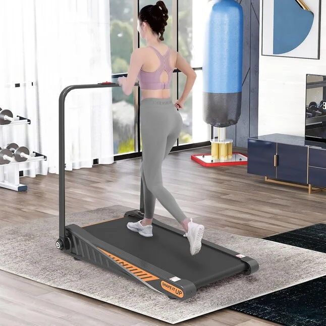 2 in 1 Foldable Walking Pad Under Desk Incline Mini Treadmill Running Machine Home Treadmill