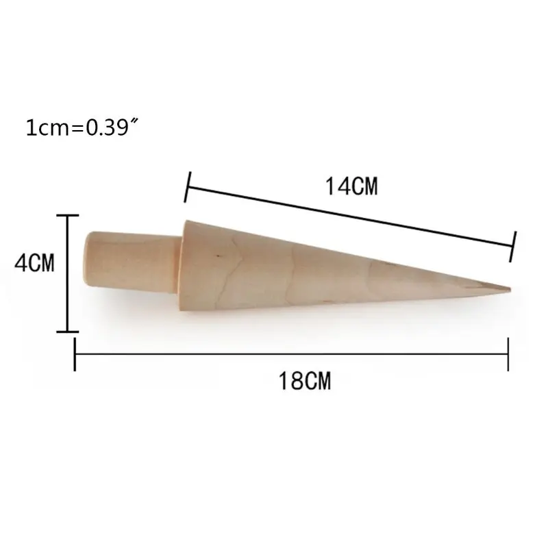 367A Wooden Ice Cream Cone Mold DIY Egg Roll Omelet Roller Pastry Roll Baking ice mold,ice cream cone holder