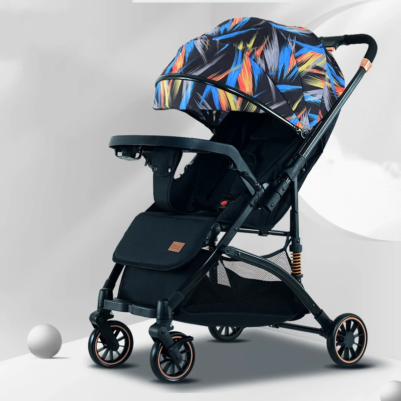 Flagship Edition Baby Stroller Can High Light Folding Shock-absorbing Landscape Divine Tool for Can Sit or Lie Down Portable