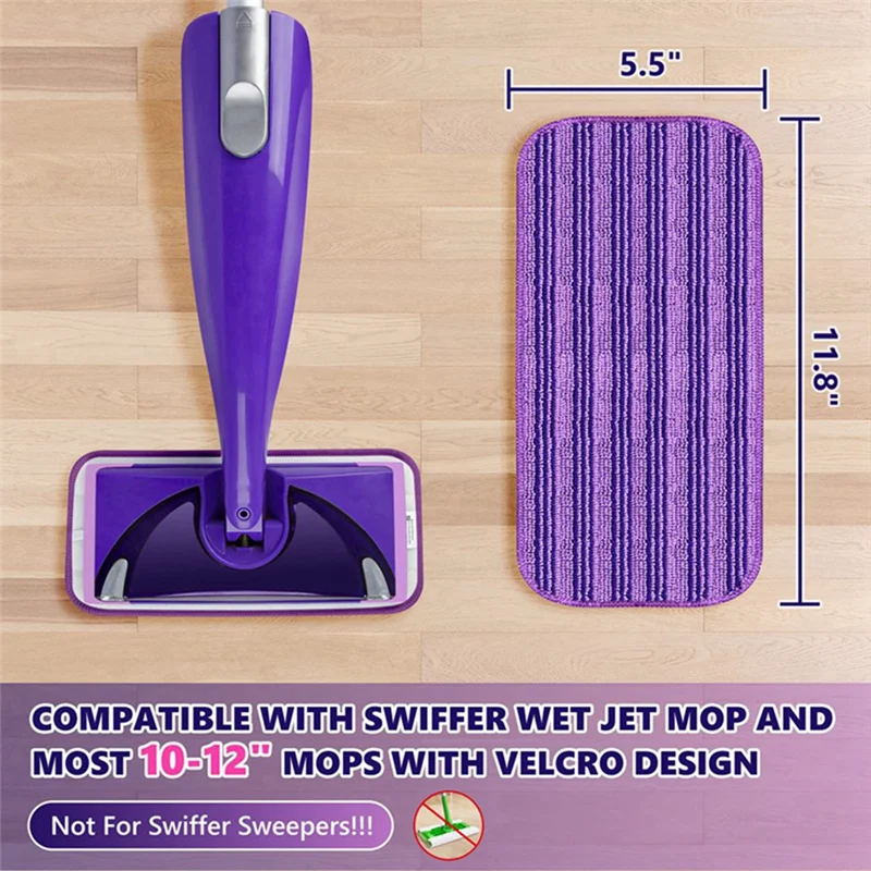 3 Panni In Microfibra Lavabili Per Mocio Swiffer Sweeper, Riutilizzabili, Per Tutti I Pavimenti - 2