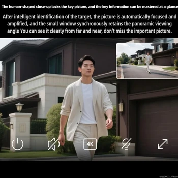 Xiaomi Smart Outdoor Camera 4 - 4K 8MP, rilevamento persone/veicoli AI, Wi-Fi veloce 6