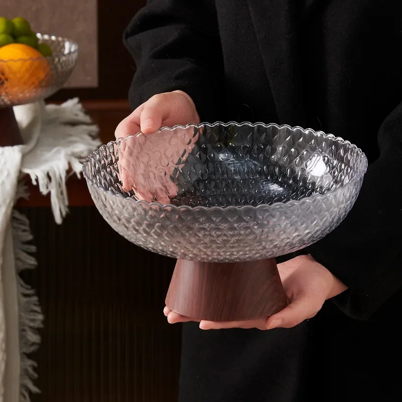 Home Storage Items Fruit Tray End Table Plastic Drain Fruit Dry Candy Snack Plate