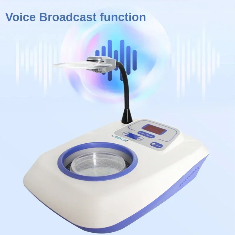 LABGIC Colony Counter Bacteria Inspection Instrument LED Light Side Lighting Colony Comparison Clearly Amplified 3~6 Multiple