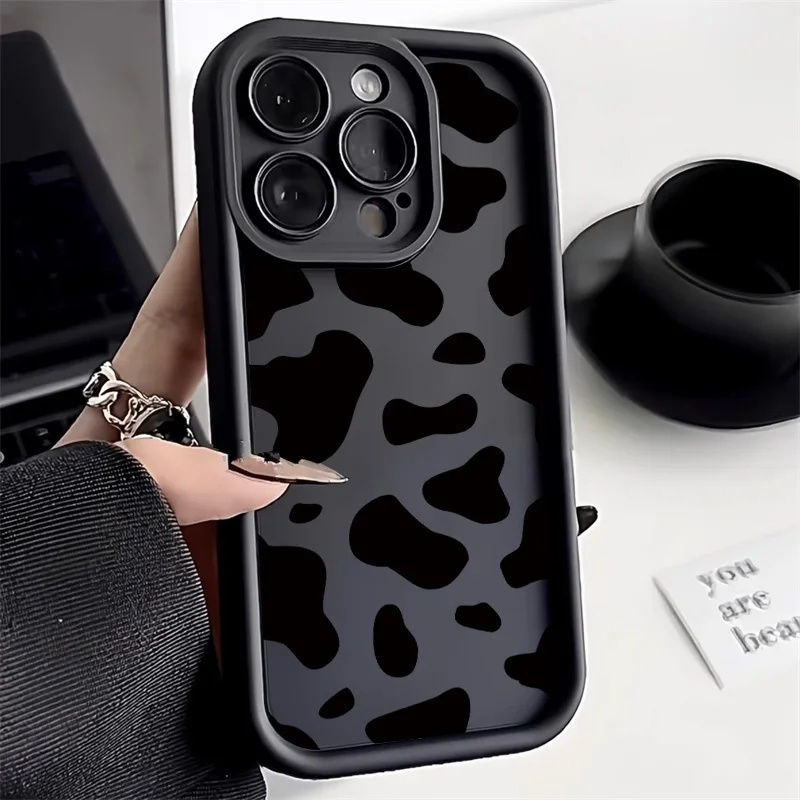 Luxurious Pink Brown Leopard Strawberry Hot Phone Case - Soft Silicone TPU Back Cover