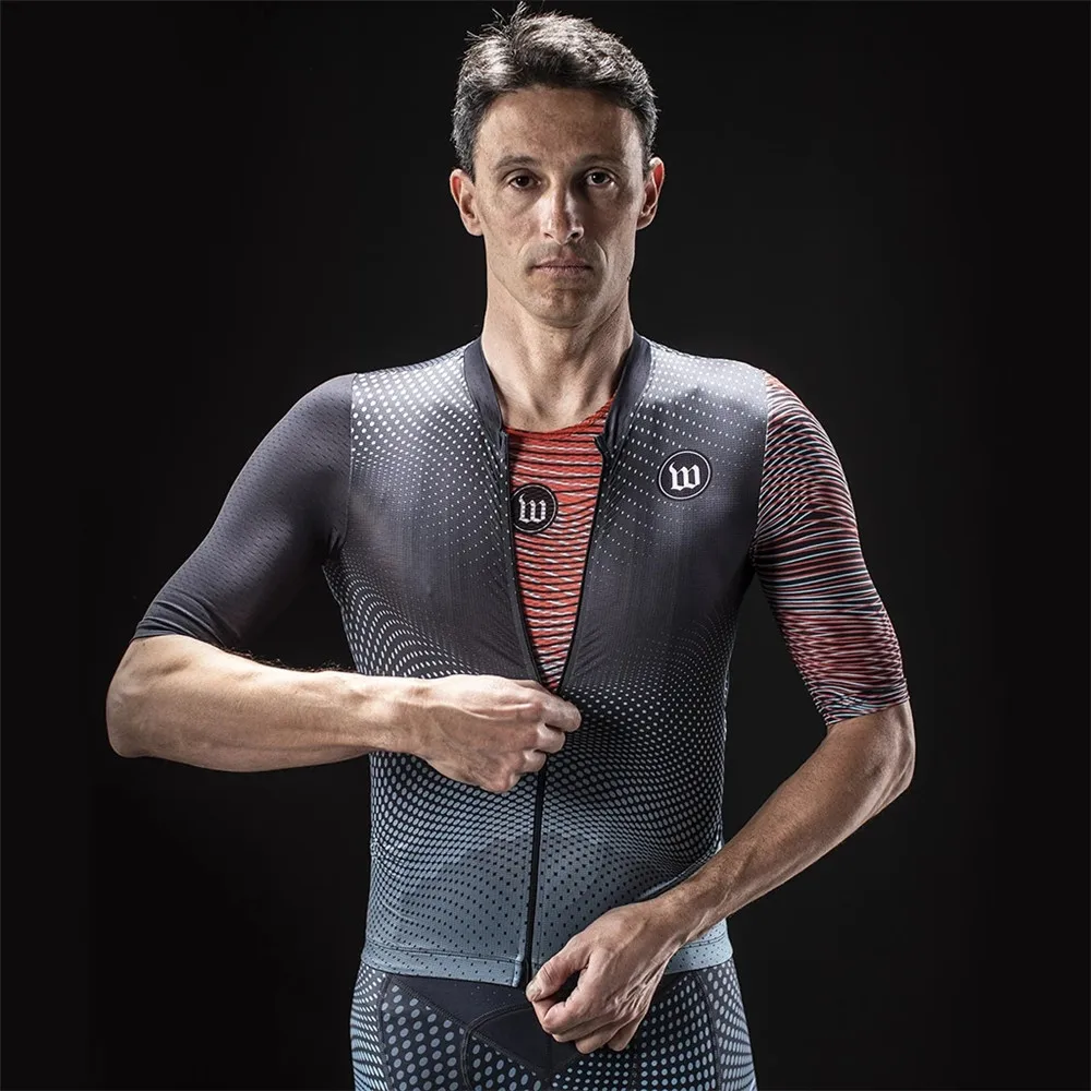 thumbnail image 1 of Camiseta de ciclismo profesional Wattie Ink para hombre, camiseta de triatlón, ropa de ciclismo de manga corta, ropa de carreras de montaña, ropa de ciclismo para hombre, camisetas de montaña, 1 of 5