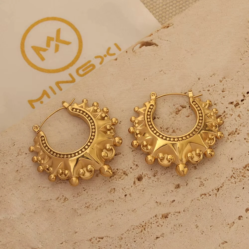 Orecchini Uccello Del Paradiso Oro Bianco 9K Pavé Rubini - Gioiello Elegante Anniversario - Foto 5