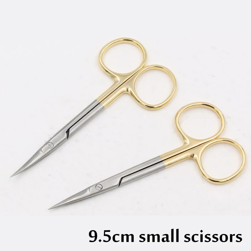 Bend head micro Cornea scissors Hand tool Surgery stainless steel Ophthalmic Instruments high quality 5