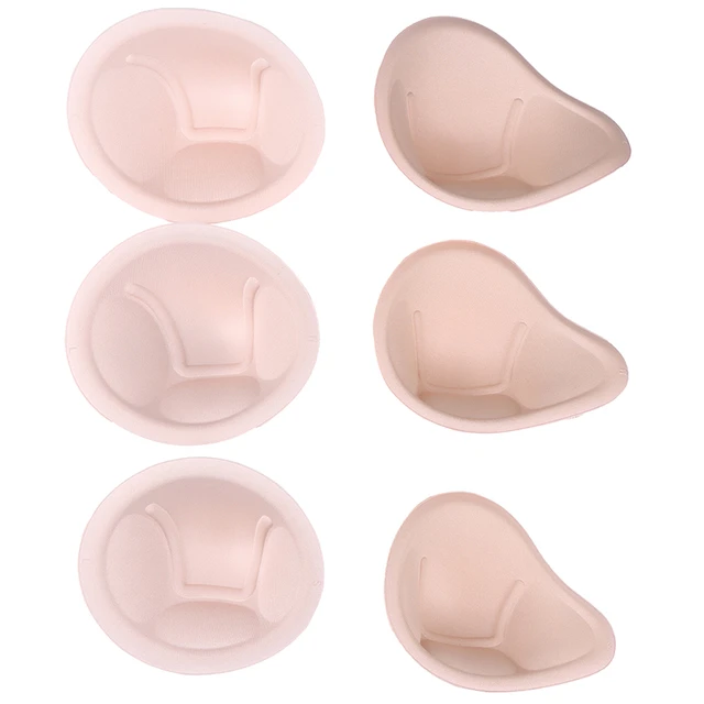 2pcs Realistic Sponge Breast Forms Fake Boobs Enhancer Bra Padding Inserts  For Swimsuits Crossdresser Cosplay Dz