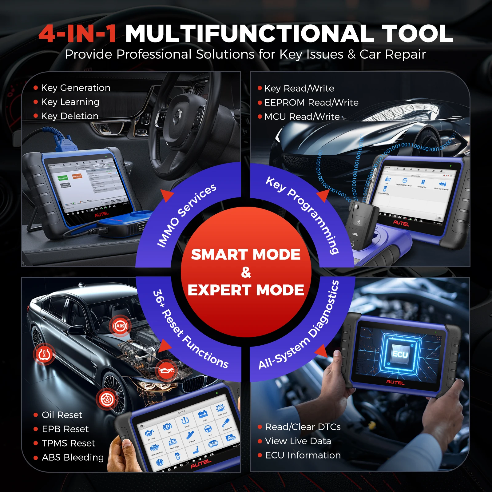 Autel MaxiIM IM508S XP400 PRO OBD2 Automotive Scanner IMMO Key Programming Diagnostic Tools For All Cars All-in-One Programmer