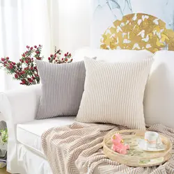 Corduroy Soft Decorative Square Throw Pillow Cover Cushion Covers Pillowcase, Home Decor Decorations For Sofa Couch Bed Chair