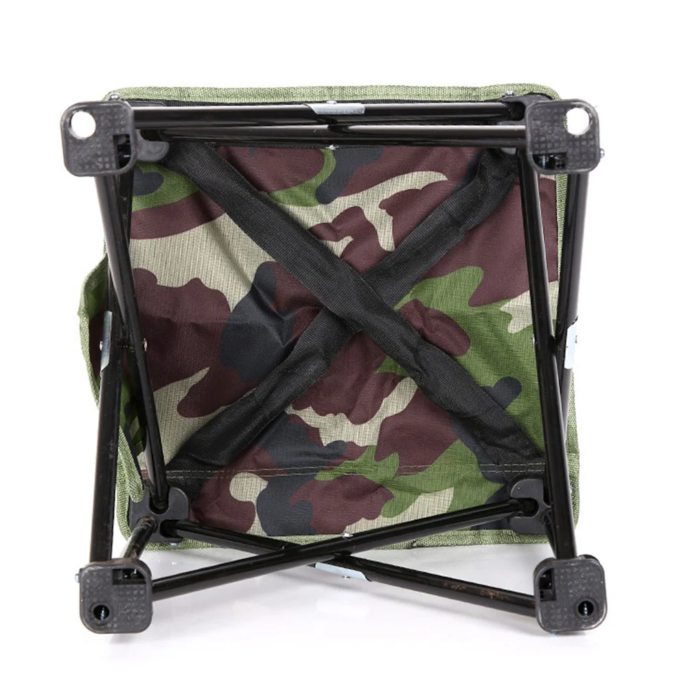 Portable collapsible camouflage folding chair outdoor fishing lounge chair camping travel beach stool leisure seat