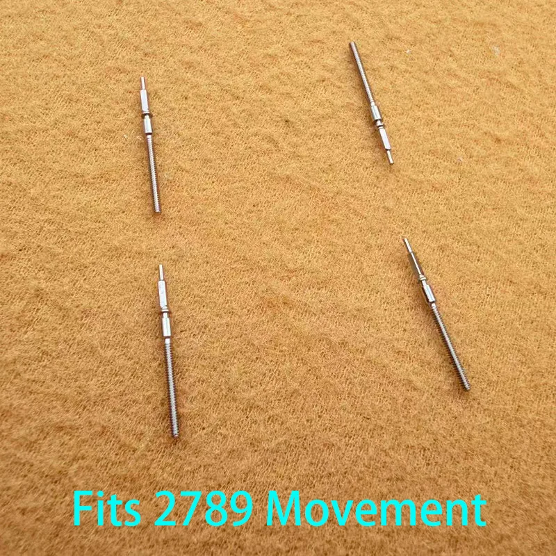 Steel Crown and Stem Kit for Watch Movement Replacement (2/4PCS)