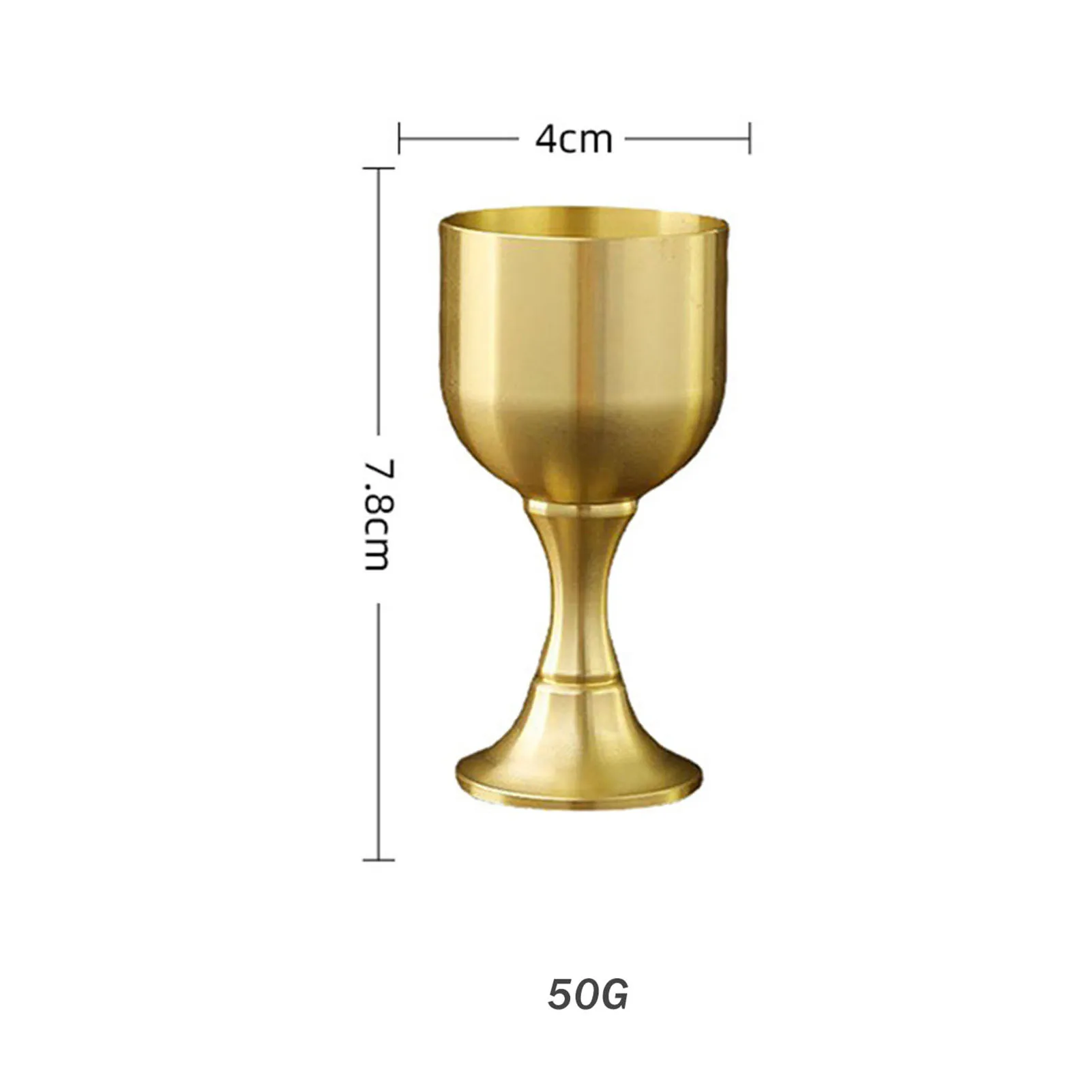 15/50g Vintage Copper Wine Cup High-quality Metal Goblet Retro Mini Champagne Cup for Housewarming Wedding Party Celebrate Gifts