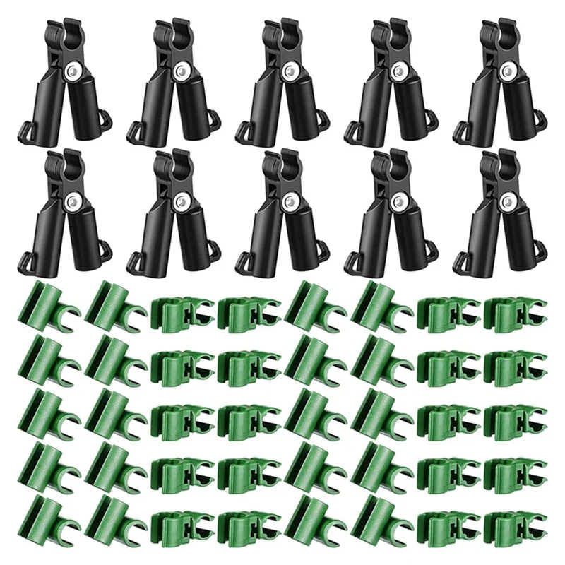 Planta Treliça Conector Clip Jardim Conector Plástico um tipo de Ligação Comum Fivela Clip 50 Pcs Ajustável