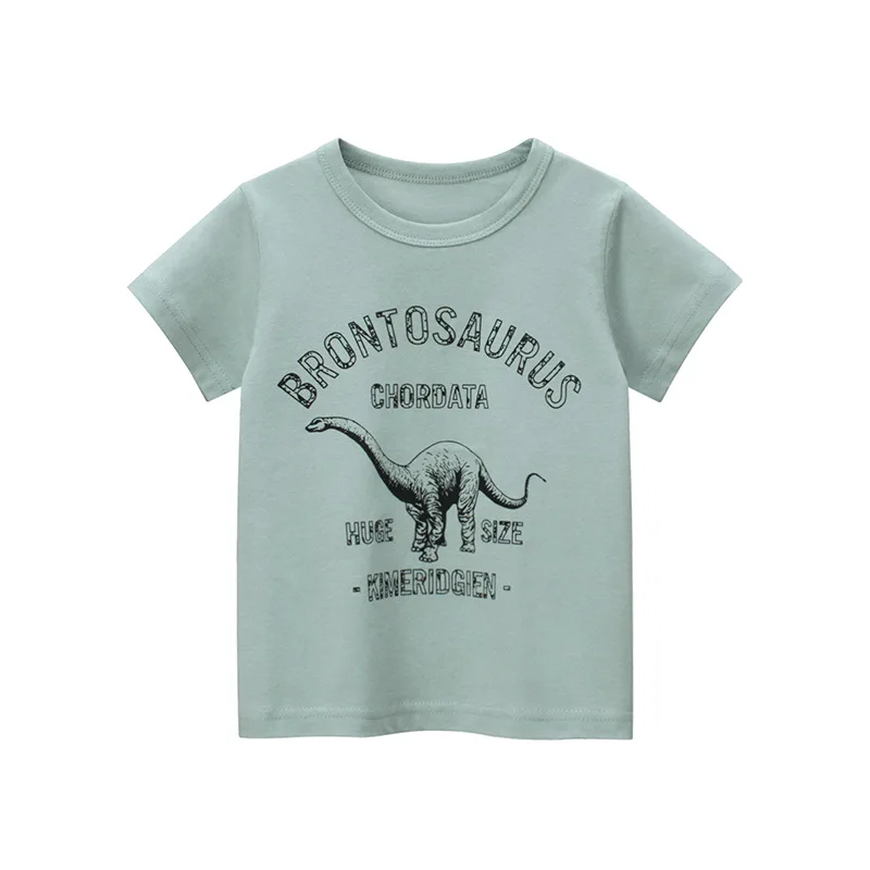 Boys Dinosaur T-shirts Cartoon Printed Girls Tees Children Tops Short-sleeve Clothes for Summer Kids Outfits Boys Dinosaur T-shirts Cartoon Printed Girls Tees Children Tops Short-sleeve Clothes for Summer Kids Outfits
