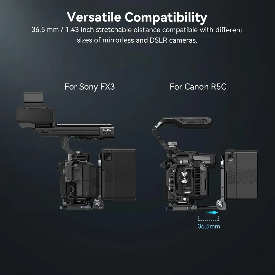 Smallrigバッテリーマウントプレートキット、vマウント、arca用の