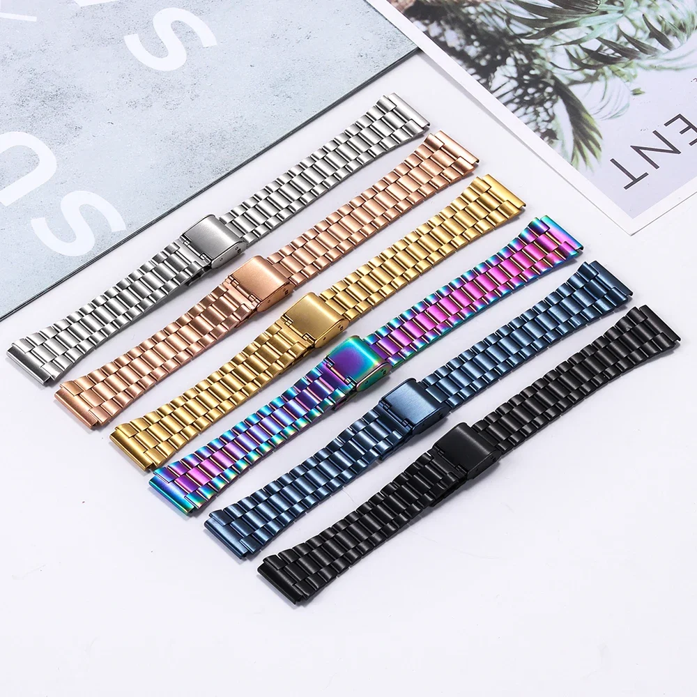 Stainless Steel 18mm Metal Watchband Strap