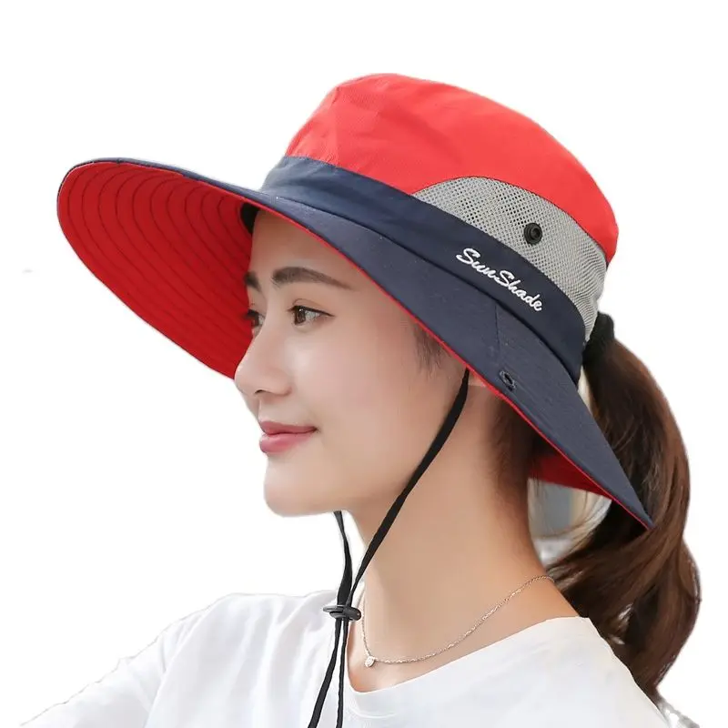 Parent-child Sun Fisherman Hat Outdoor Unisex UPF 50+ Bucket Hat Men Women Large Wide Brim Hiking Children Panama